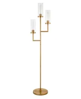 Basso Torchiere 3 Light Floor Lamp with Glass Shades