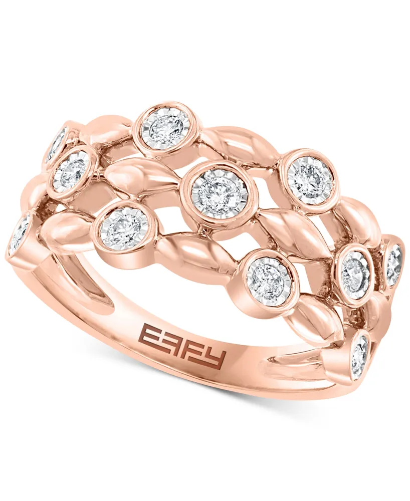 Effy Morganite (6-5/8 ct. t.w.) & Diamond (1/2 ct. t.w.) Pear Halo Ring in  14k Rose Gold | CoolSprings Galleria