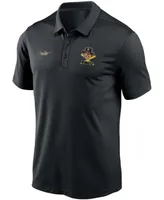 Men's Black Pittsburgh Pirates Cooperstown Collection Logo Franchise Performance Polo