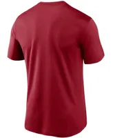 Men's Big and Tall Cardinal Arizona Cardinals Logo Essential Legend Performance T-Shirt
