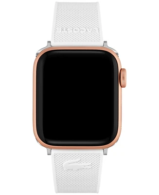 Lacoste Petit Pique White Silicone Strap for Apple Watch 38mm/40mm