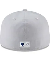 Men's Gray Los Angeles Dodgers Cooperstown Collection Wool 59FIFTY Fitted Hat