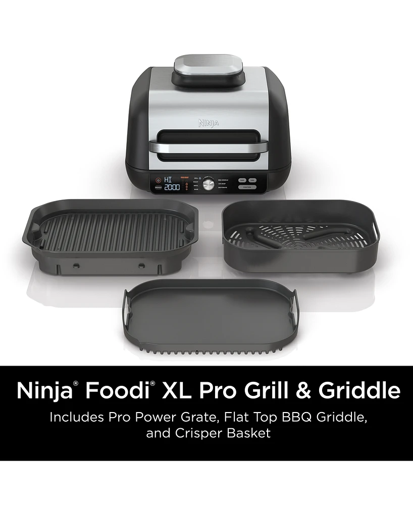 Ninja IG601 Foodi Xl Pro Indoor Grill & Griddle, 4-qt Air Fryer, Roast, Bake, Dehydrate, & Broil, IG601
