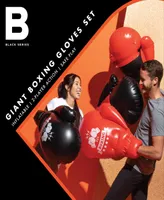 Black Series Giant Inflatable Boxing Gloves, Set of 4