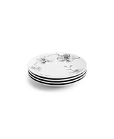 Black Orchid Tidbit Plate Set, 4 Piece
