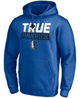 Men's Blue Dallas Mavericks Post Up Hometown Collection Pullover Hoodie