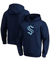 Men's Deep Sea Blue Seattle Kraken Primary Logo Pullover Hoodie