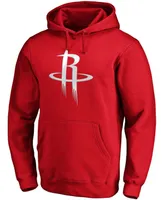 Men's Christian Wood Red Houston Rockets Playmaker Name and Number Pullover Hoodie