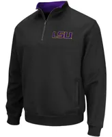 Men's Black Lsu Tigers Tortugas Logo Quarter-Zip Jacket