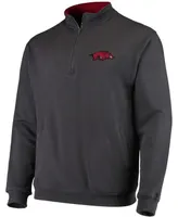 Men's Charcoal Arkansas Razorbacks Tortugas Logo Quarter-Zip Jacket