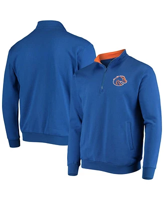 Men's Colosseum Boise State Broncos Tortugas Team Logo Quarter-Zip Jacket