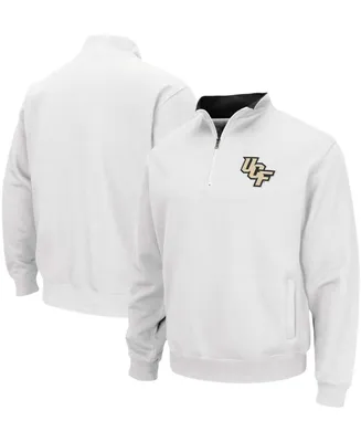 Men's Colosseum White Ucf Knights Tortugas Logo Quarter-Zip Pullover Jacket