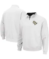 Men's Colosseum White Ucf Knights Tortugas Logo Quarter-Zip Pullover Jacket