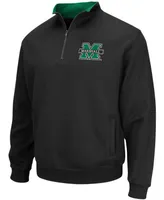 Men's Black Marshall Thundering Herd Tortugas Logo Quarter-Zip Jacket