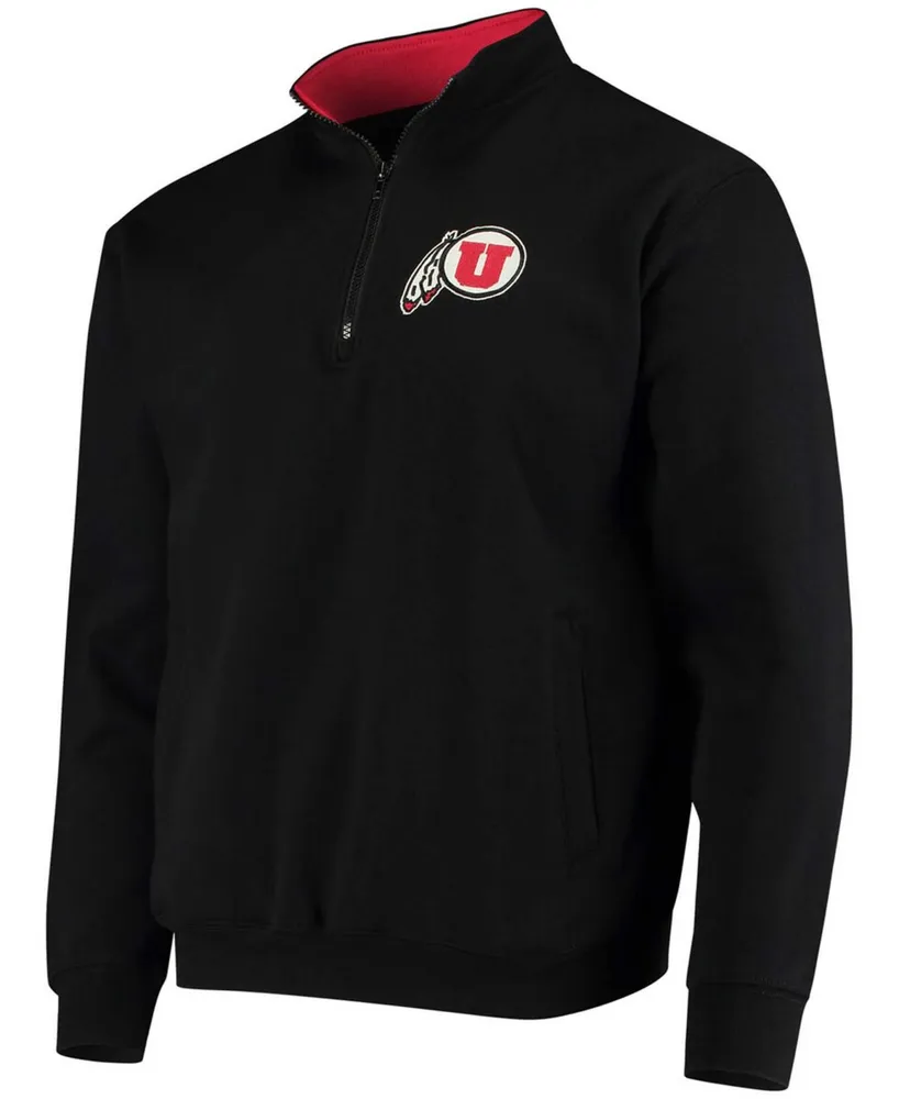 Men's Black Utah Utes Tortugas Logo Quarter-Zip Jacket