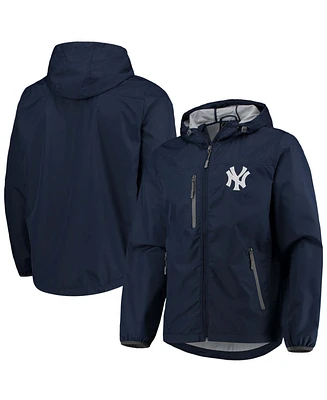 Men's Navy New York Yankees Double Play Lightweight Hoodie Jacket