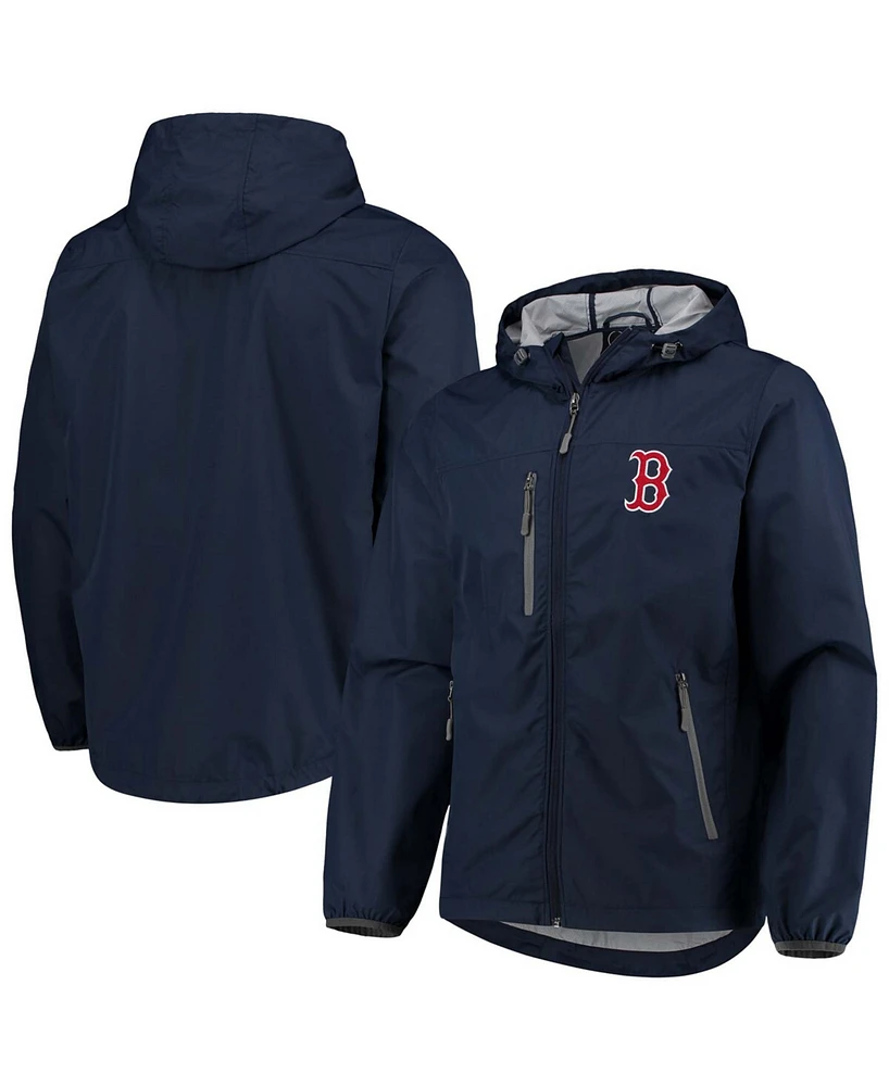 Men's Navy Boston Red Sox Double Play Lightweight Hoodie Jacket