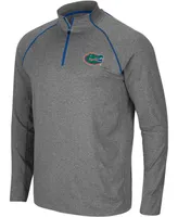 Men's Heathered Charcoal Florida Gators Robert Raglan Quarter-Zip Jacket