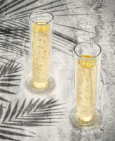 JoyJolt Cosmos Double Wall Champagne Glasses, Set of 4