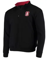 Men's Black Stanford Cardinal Tortugas Logo Quarter-Zip Jacket