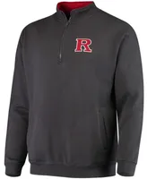 Men's Charcoal Rutgers Scarlet Knights Tortugas Logo Quarter-Zip Jacket