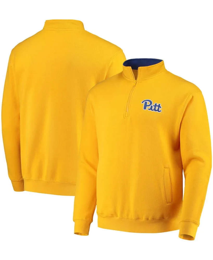 Men's Gold-Tone Pitt Panthers Tortugas Logo Quarter-Zip Jacket