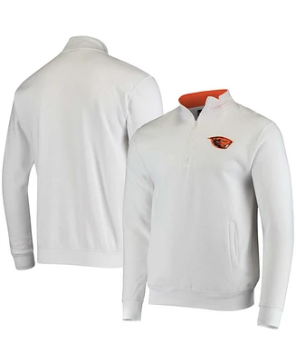 Men's White Oregon State Beavers Tortugas Logo Quarter-Zip Jacket