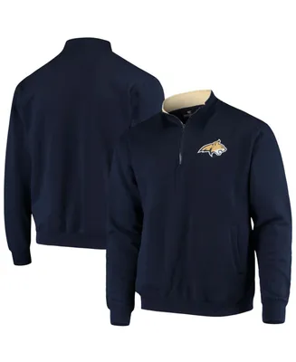 Men's Navy Montana State Bobcats Tortugas Logo Quarter-Zip Jacket
