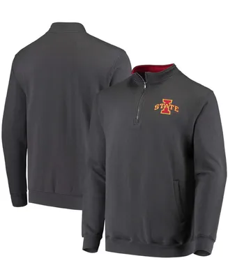 Men's Charcoal Iowa State Cyclones Tortugas Logo Quarter-Zip Jacket
