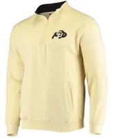 Men's Gold-Tone Colorado Buffaloes Tortugas Logo Quarter-Zip Jacket