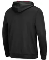 Men's Black Louisville Cardinals Slash Stack 2.0 Pullover Hoodie