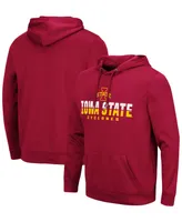 Men's Cardinal Iowa State Cyclones Lantern Pullover Hoodie