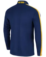 Men's Navy West Virginia Mountaineers 1955 Quarter-Zip Jacket