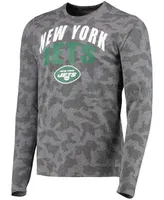 Men's Black New York Jets Camo Performance Long Sleeve T-shirt