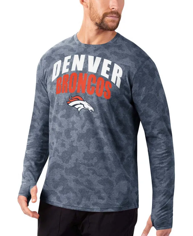 Outerstuff Men's Black Denver Broncos Agility Long Sleeve T-Shirt Size: Medium