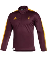 Men's Maroon Arizona State Sun Devils 2021 Sideline Primeblue Quarter-Zip Jacket