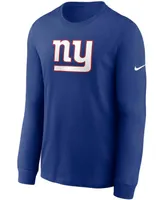 Men's Nike Royal New York Giants Primary Logo Long Sleeve T-shirt