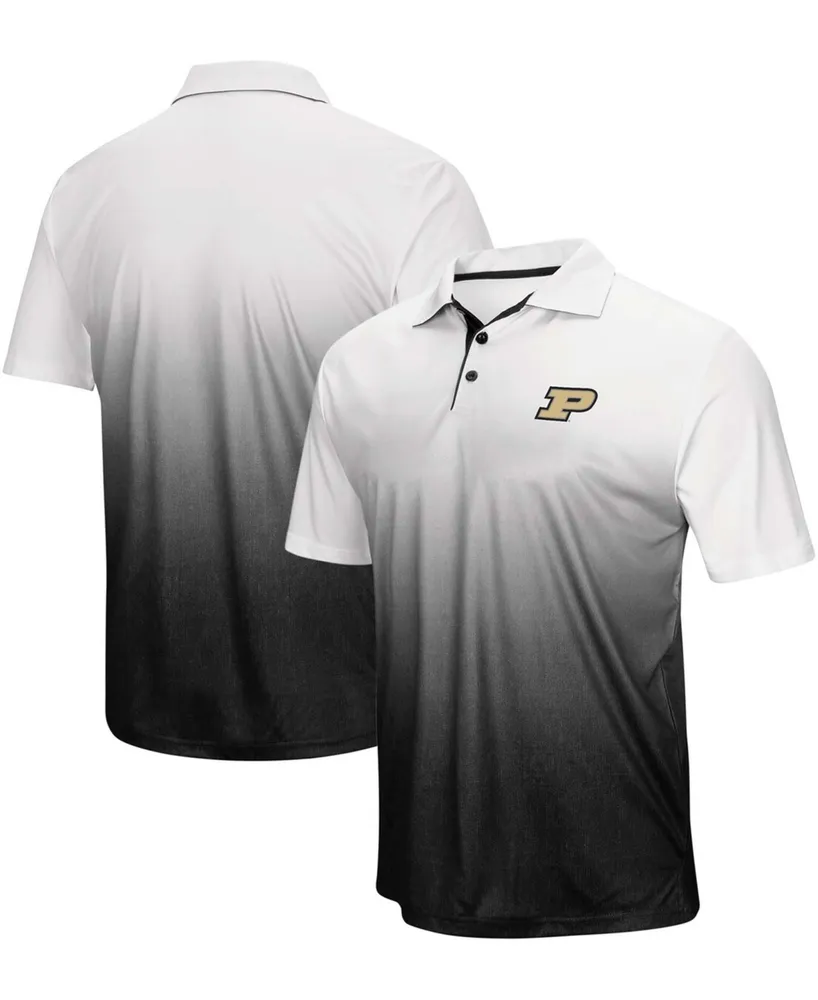 Men's Heather Gray Purdue Boilermakers Magic Team Logo Polo Shirt