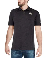 Men's Heather Black Ucf Knights Down Swing Polo Shirt