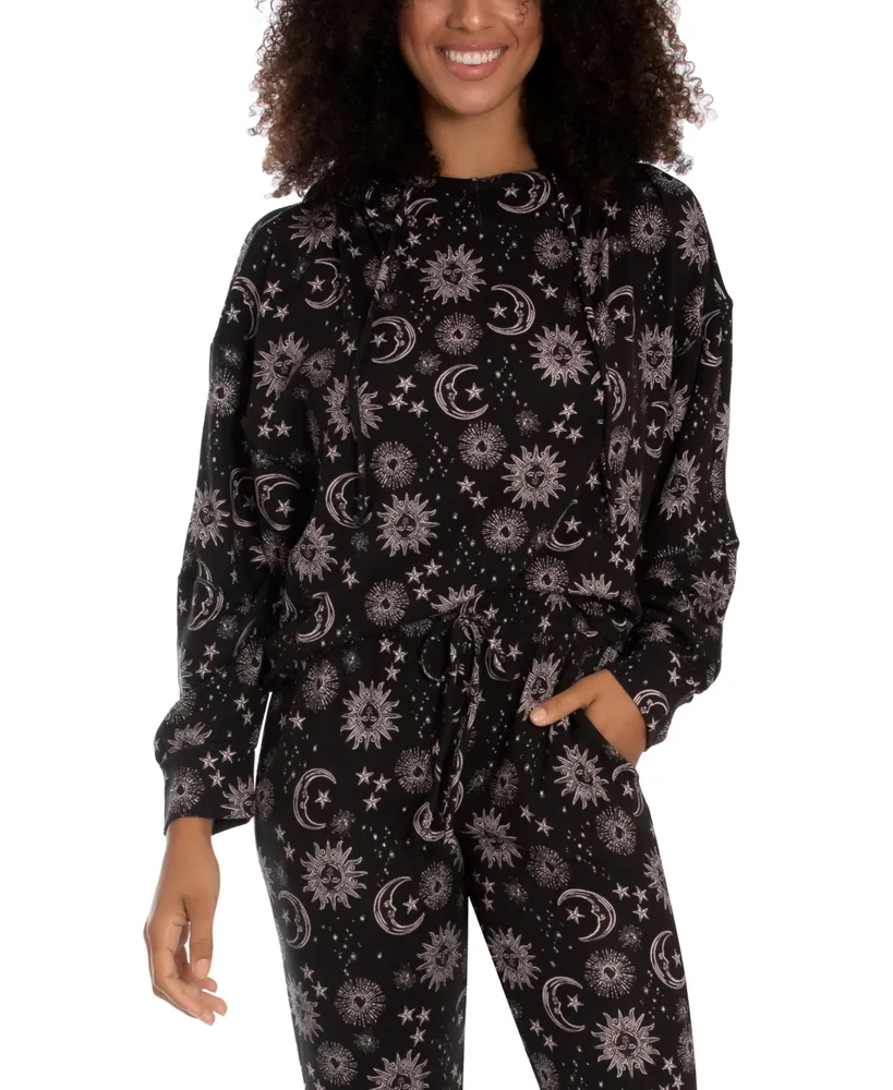 Women's Whistler Moon and Stars Hacci Hoodie