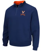 Men's Navy Virginia Cavaliers Tortugas Team Logo Quarter-Zip Jacket