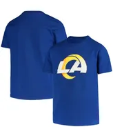 Big Boys Royal Los Angeles Rams Primary Logo T-shirt