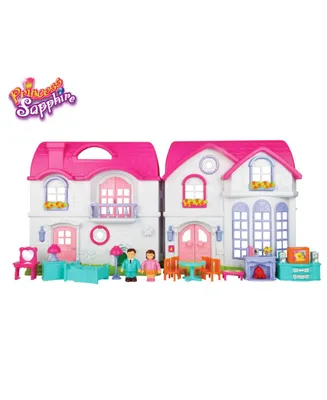 Princess Sapphire Deluxe Doll House, 17 Piece