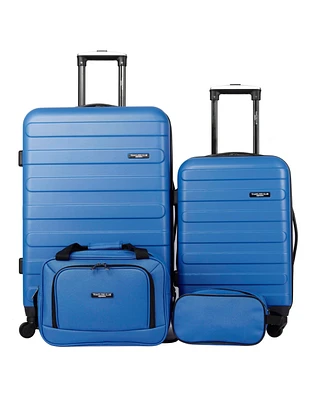 Travelers Club Austin 4 Piece Hardside Luggage Set