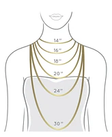 14K Gold Flash Plated 3-Pieces Layered Chain Necklace Set