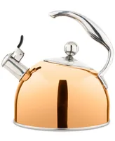 Viking Stainless Steel 2.6-Qt. Copper Tea Kettle with Copper Handle