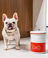 Le Creuset 4.25 Quart Enamel on Steel Pet Treat Jar with Lid