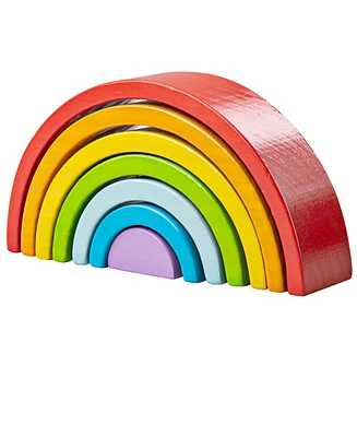 Bigjigs Toys - Wooden Stacking Rainbow - Small Set, 7 Piece