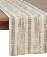 Saro Lifestyle Woven Table Runner with Striped Design, 54" x 16"