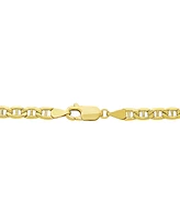 Italian Gold Mariner Link 20" Chain Necklace (4mm) in 14k Gold